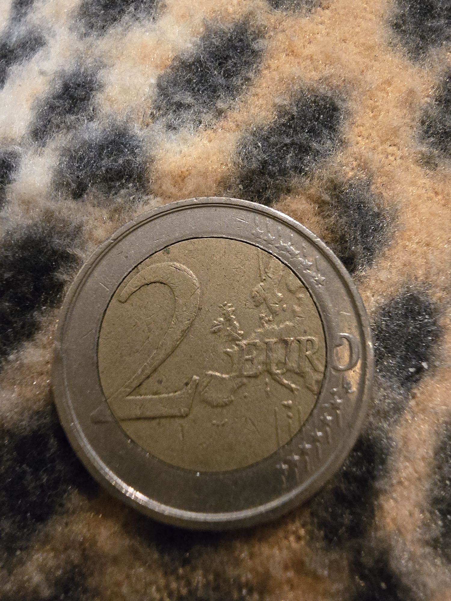 Moeda 2 € Comemorativa ( Defeito de Cunhagem )