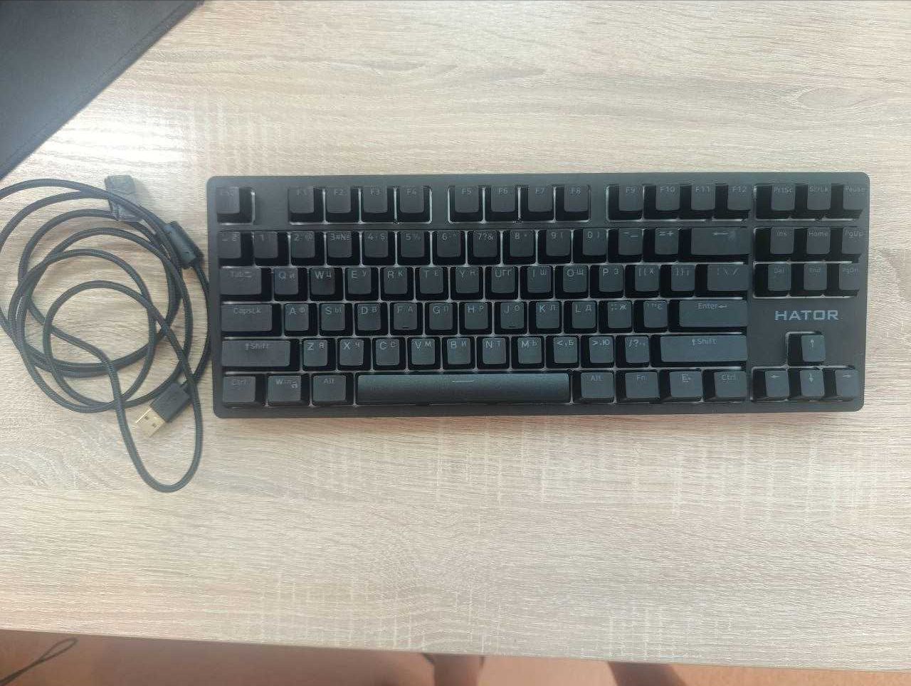 Клавіатура Hator Rockfall 2 Mecha TKL Orange USB Black