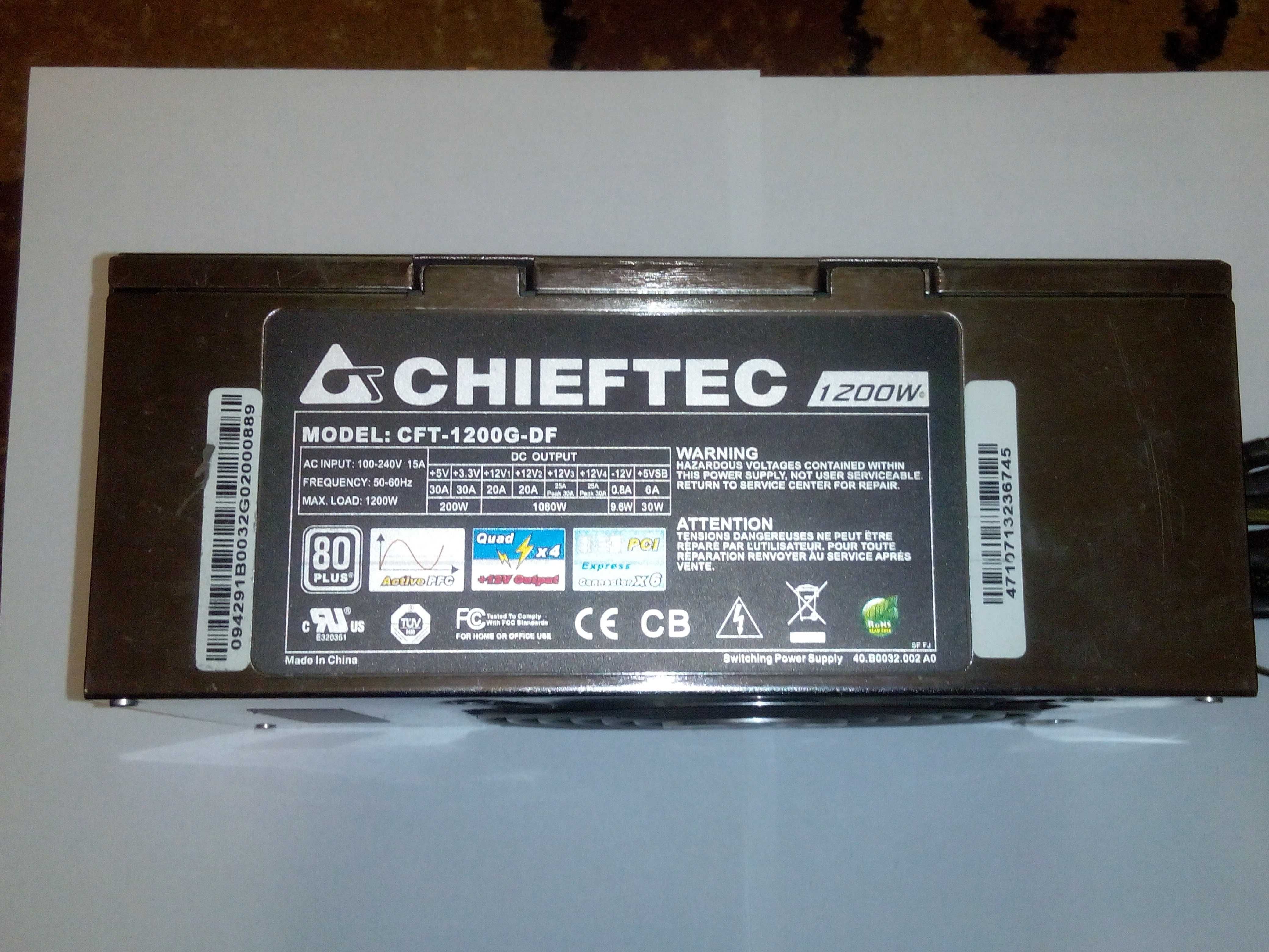 Блок питания для ПК Chieftec CFT-1200G-DF 1200 Ватт