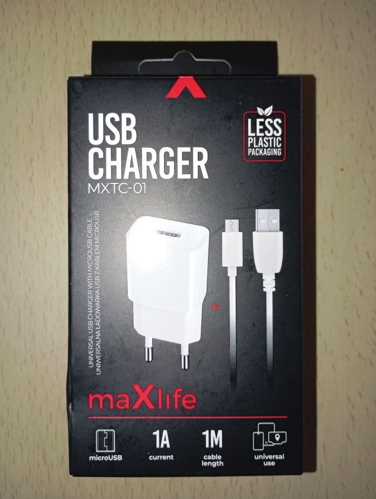 NOWA ładowarka sieciowa USB typu B