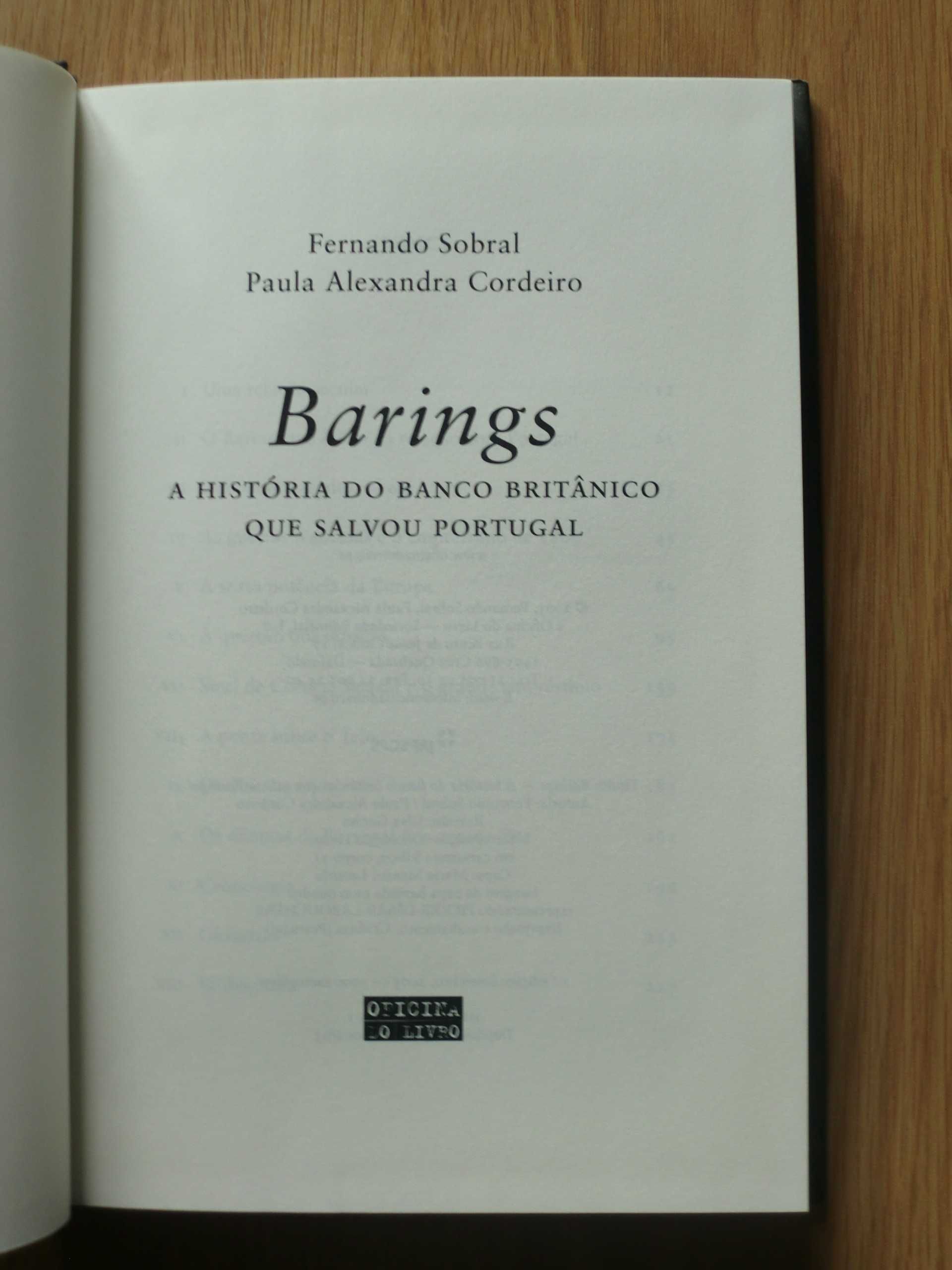 Barings de Paula Alexandra Cordeiro e Fernando Sobral