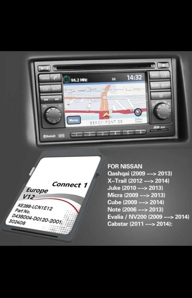 Nowe Mapy Nawigacja Nissan Connect v12 2022/2023 + polskie menu