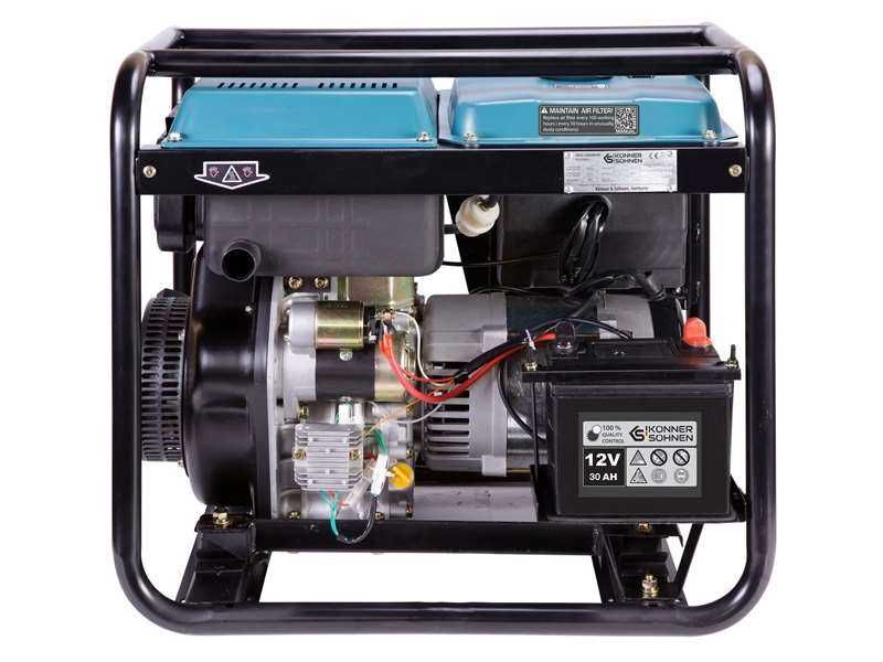 Agregat prądotwórczy KÖNNER & SÖHNEN KS-6100HDE DIESEL AVR 230V 5,5 kW