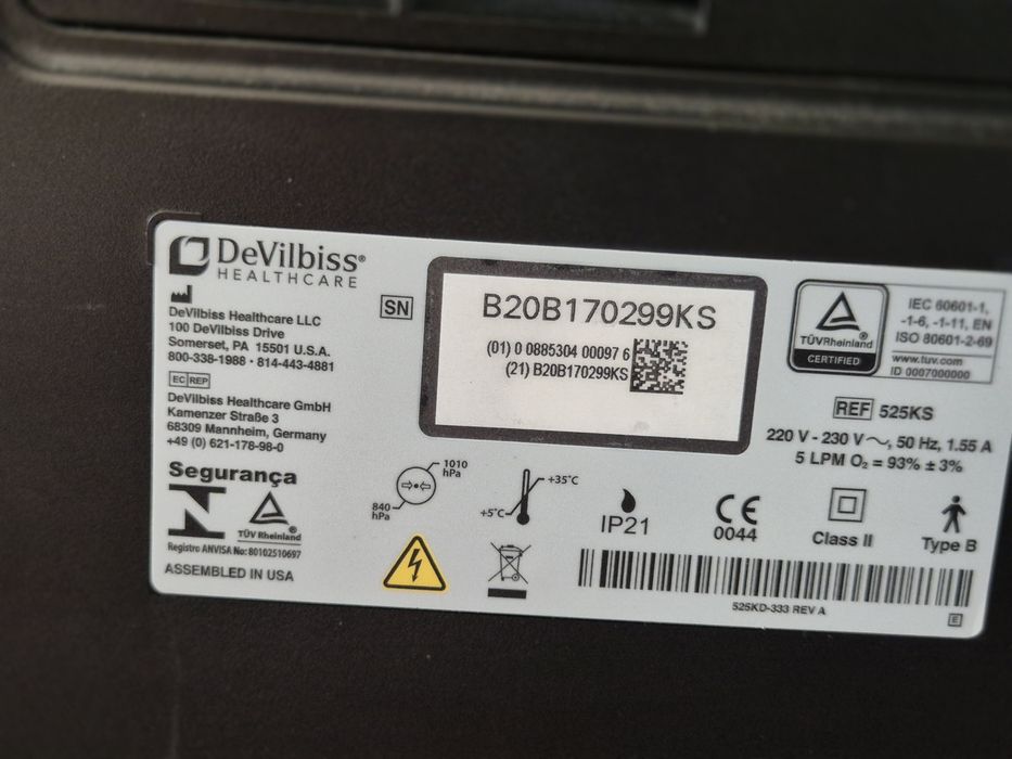 Konentrator tlenu DeVilbiss