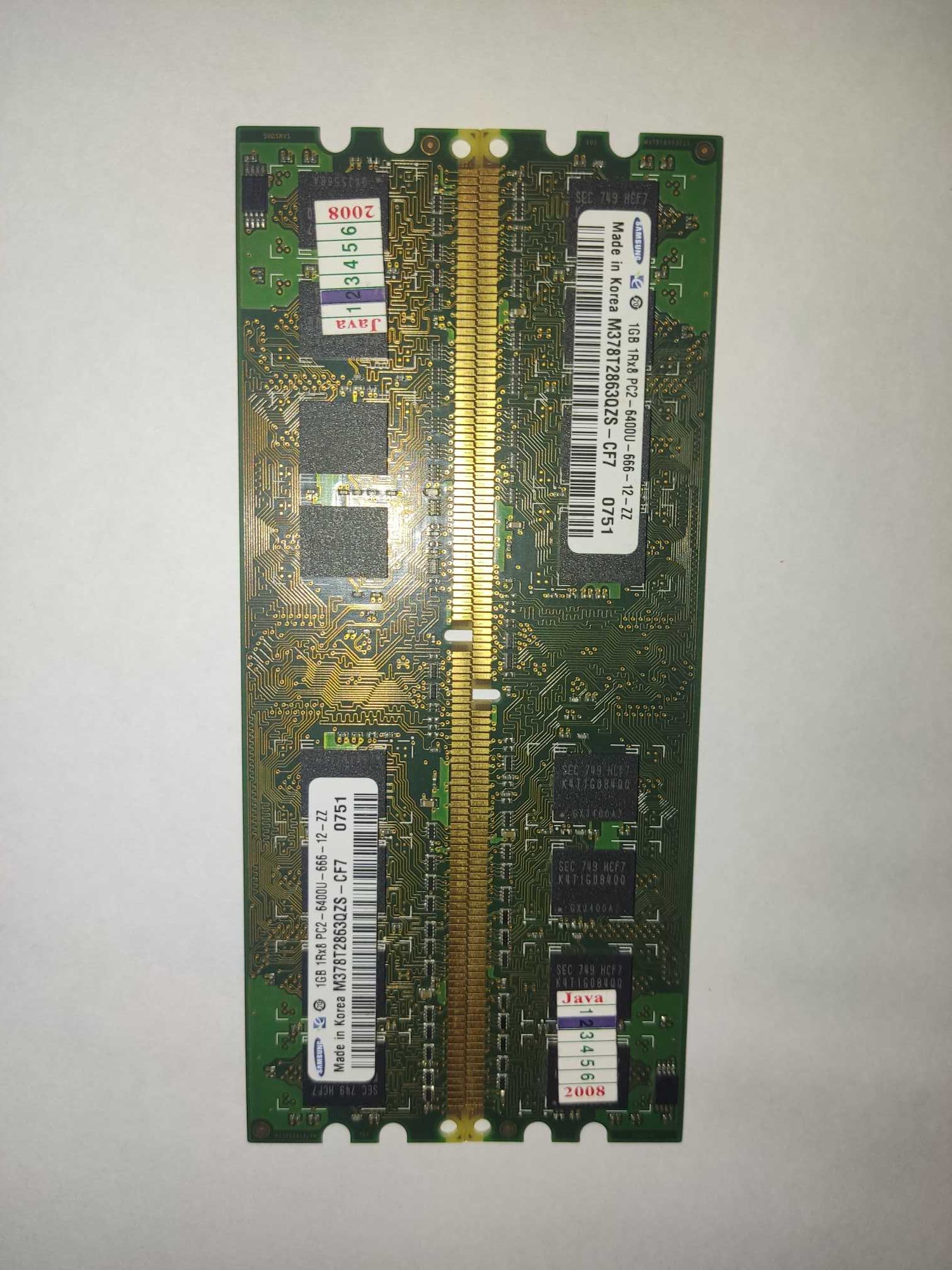 Оперативна пам'ять Samsung 1 GB DDR2 800MHz