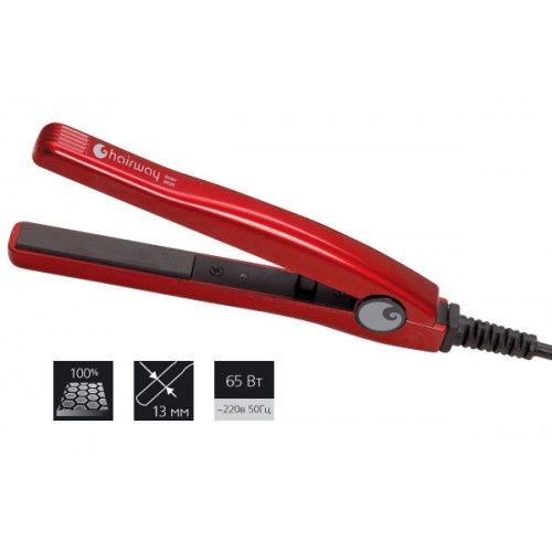 Утюжок для волос мини Ruby Iron B015 04087 Hairway