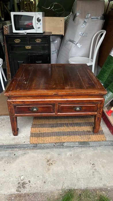 Drewniany chiński stolik kawowy, antyk