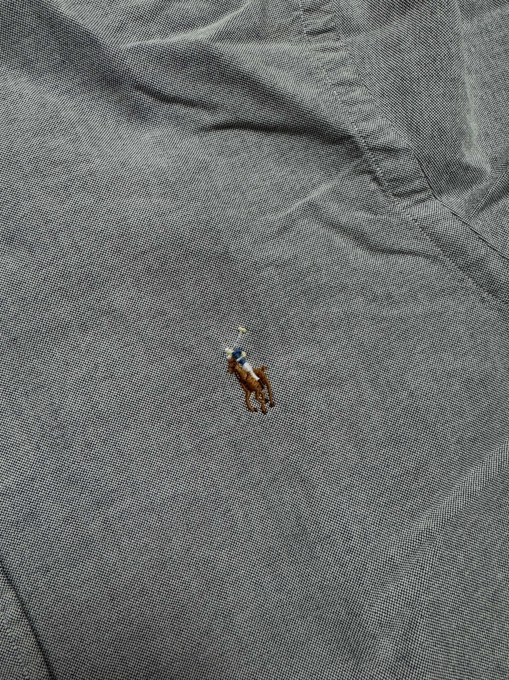 Ralph Lauren szara elegancka koszula z haftem (M/L) streetwear y2k 90s
