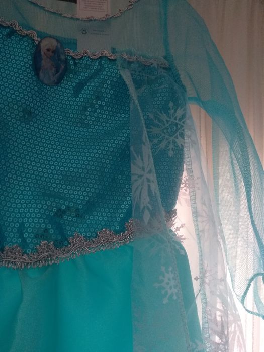 Vestido Princesa Elsa Frozen Aniversário, Carnaval, Dia da Criança