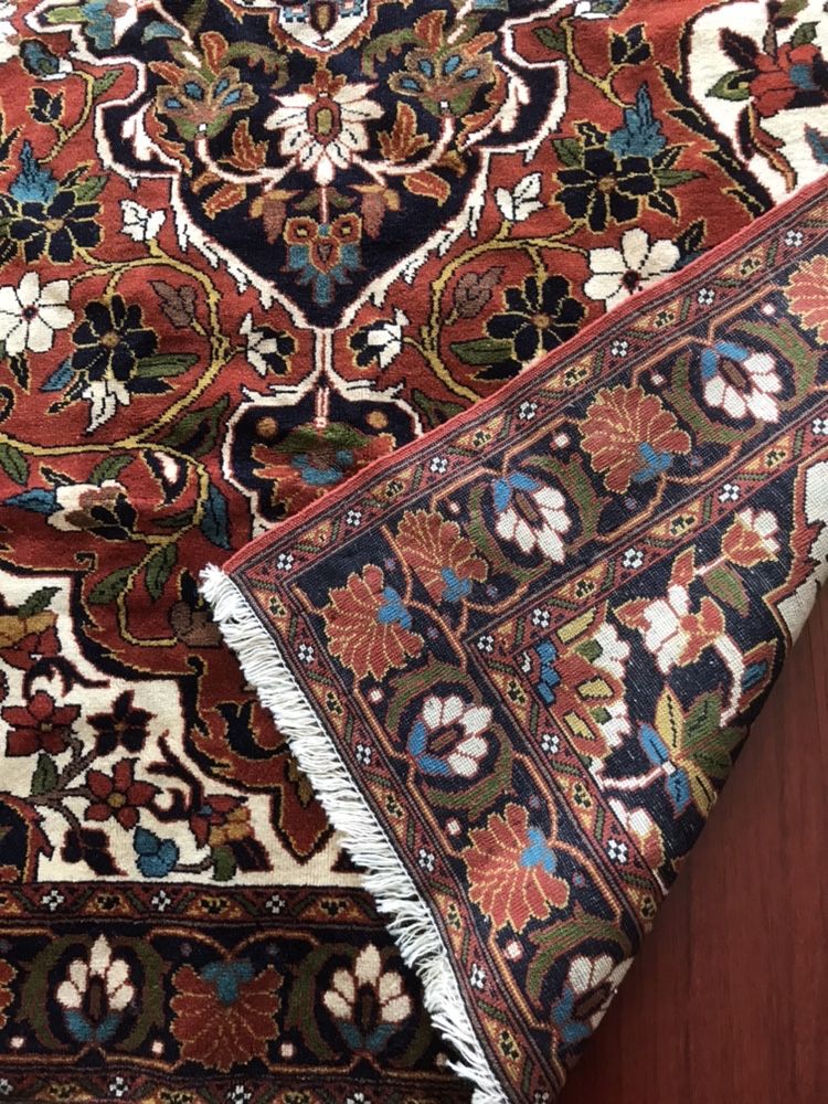 Tapete Persa (Kushan) novo, feito à mão, com certificado de origem