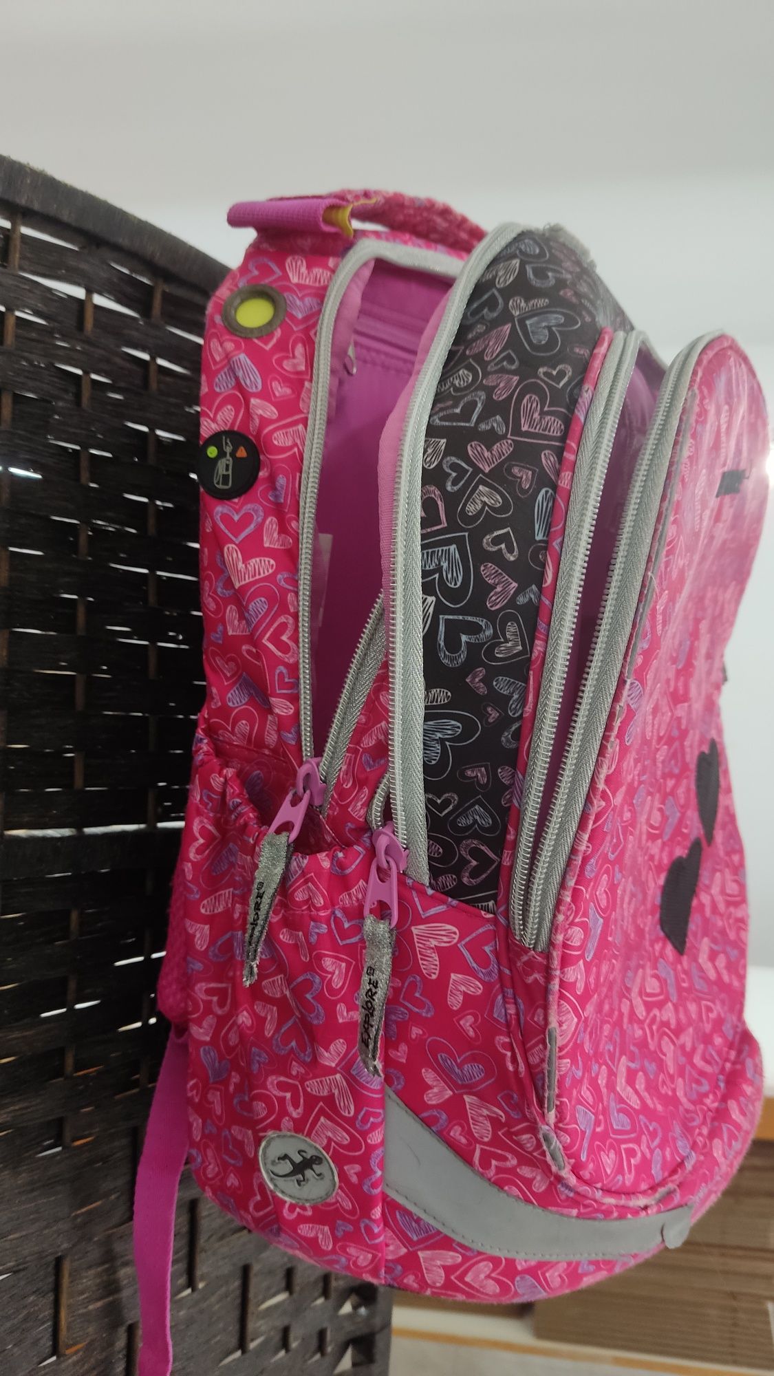 Mochila menina rosa