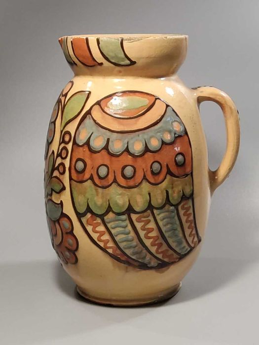 СТАРИННЫЕ кувшин куманец графин Старая ОПОШНЯ Керамика Майолика СССР