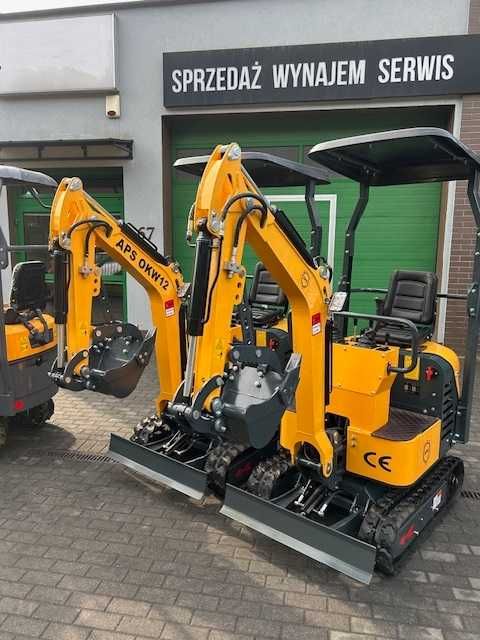 Minikoparka APS OKW12 z ramieniem skrętnym 1t  KOOP KD192 NOWA 2025