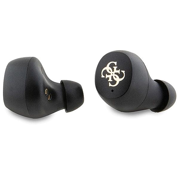Słuchawki Bluetooth TWS Guess 4G Metal ze stacją dokującą ENC - czarne