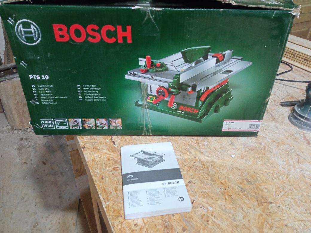 Циркулярна пила BOSCH PTS 10 з рухомою кареткою