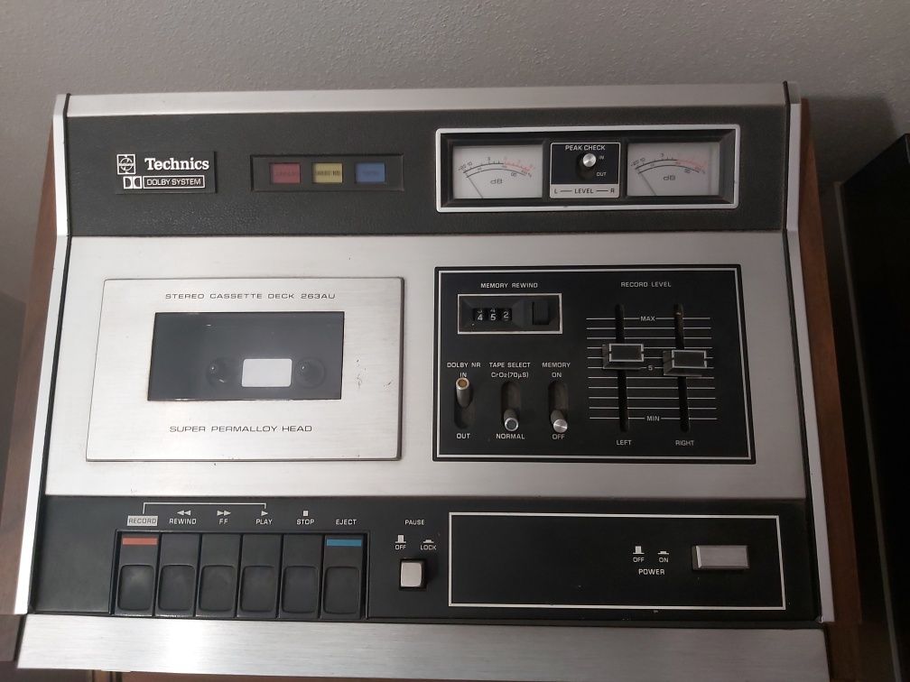 Leitor cassetes música Technics vintage