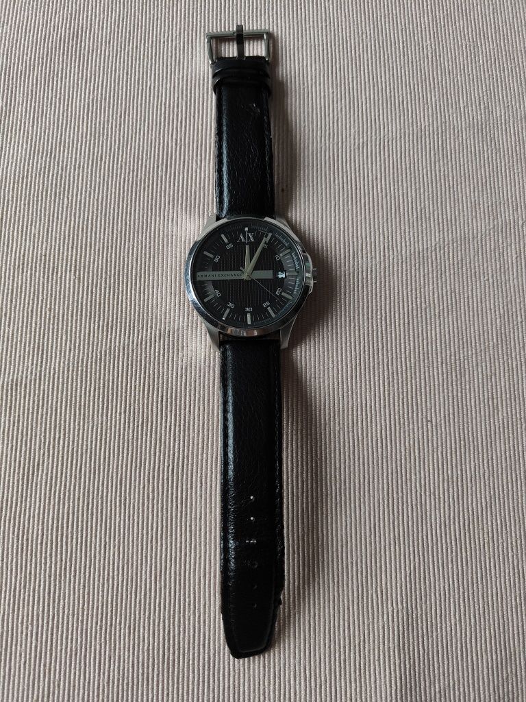 Elegancki, srebrny męski zegarek Emporio Armani Exchange (oryginał)