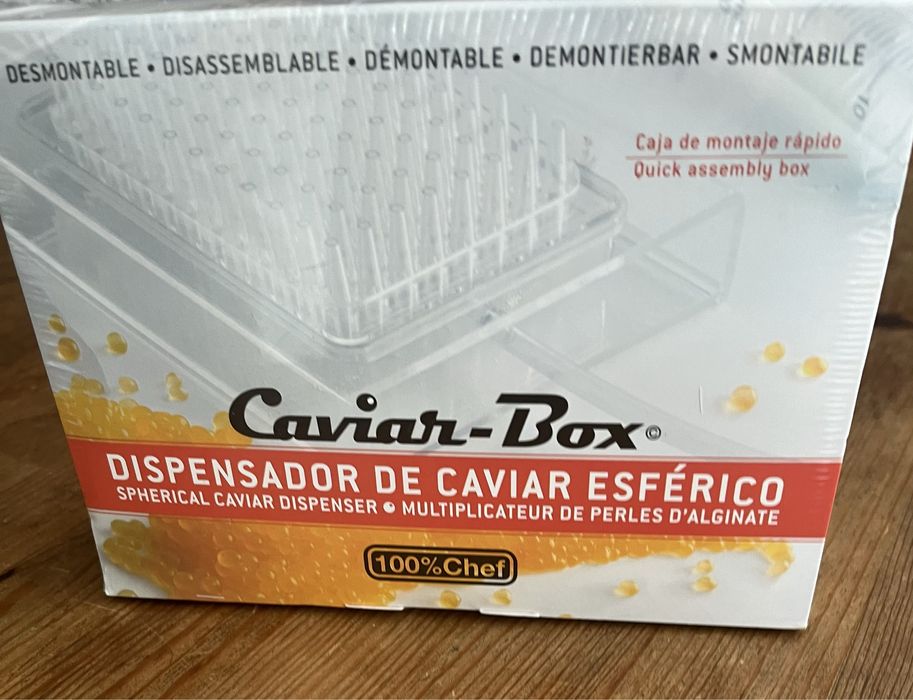 Caviar box para cozinha molecular.
