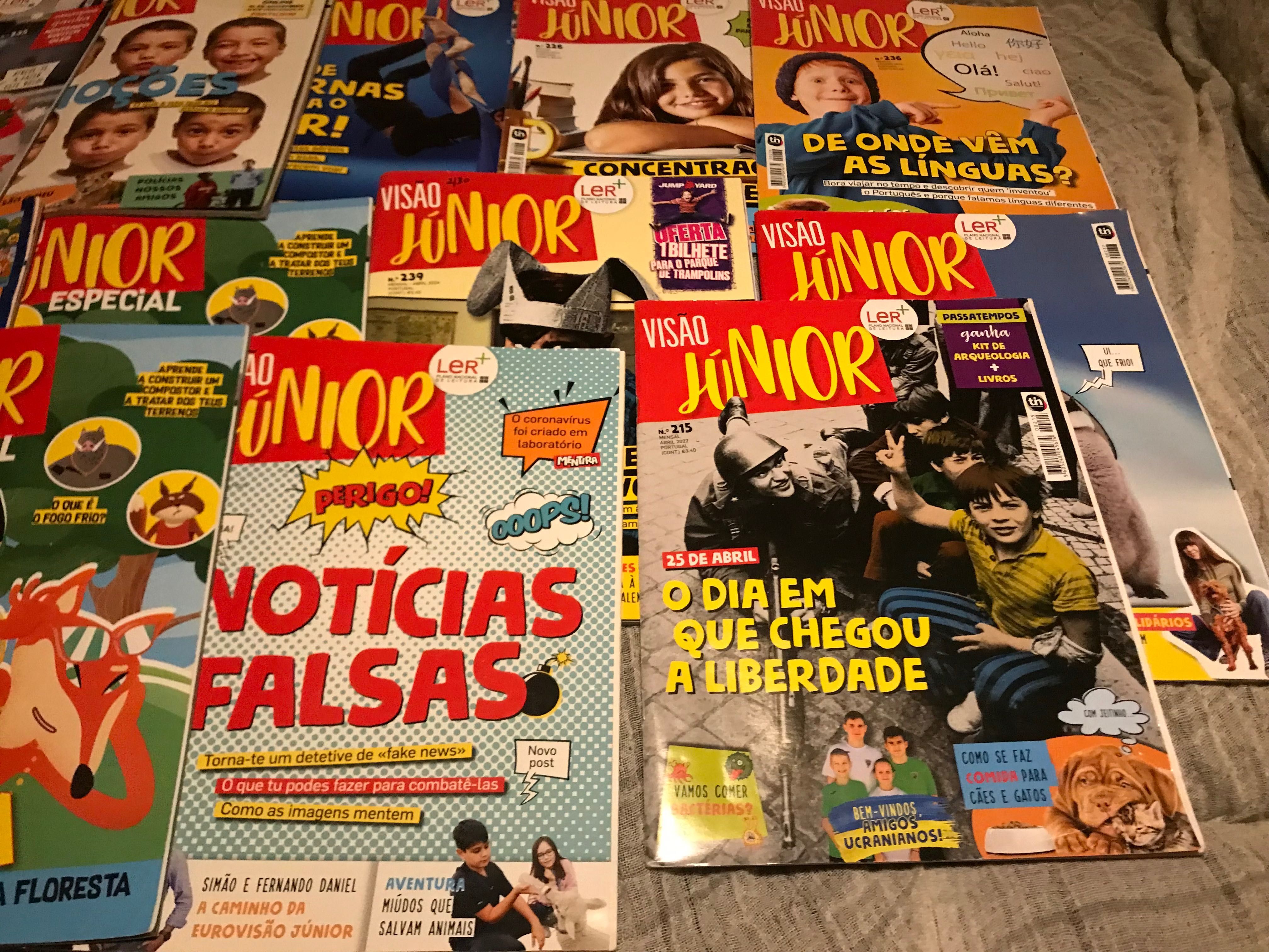 Visão Júnior 15 revistas como novas 1 euro cada. 10 euros por todas