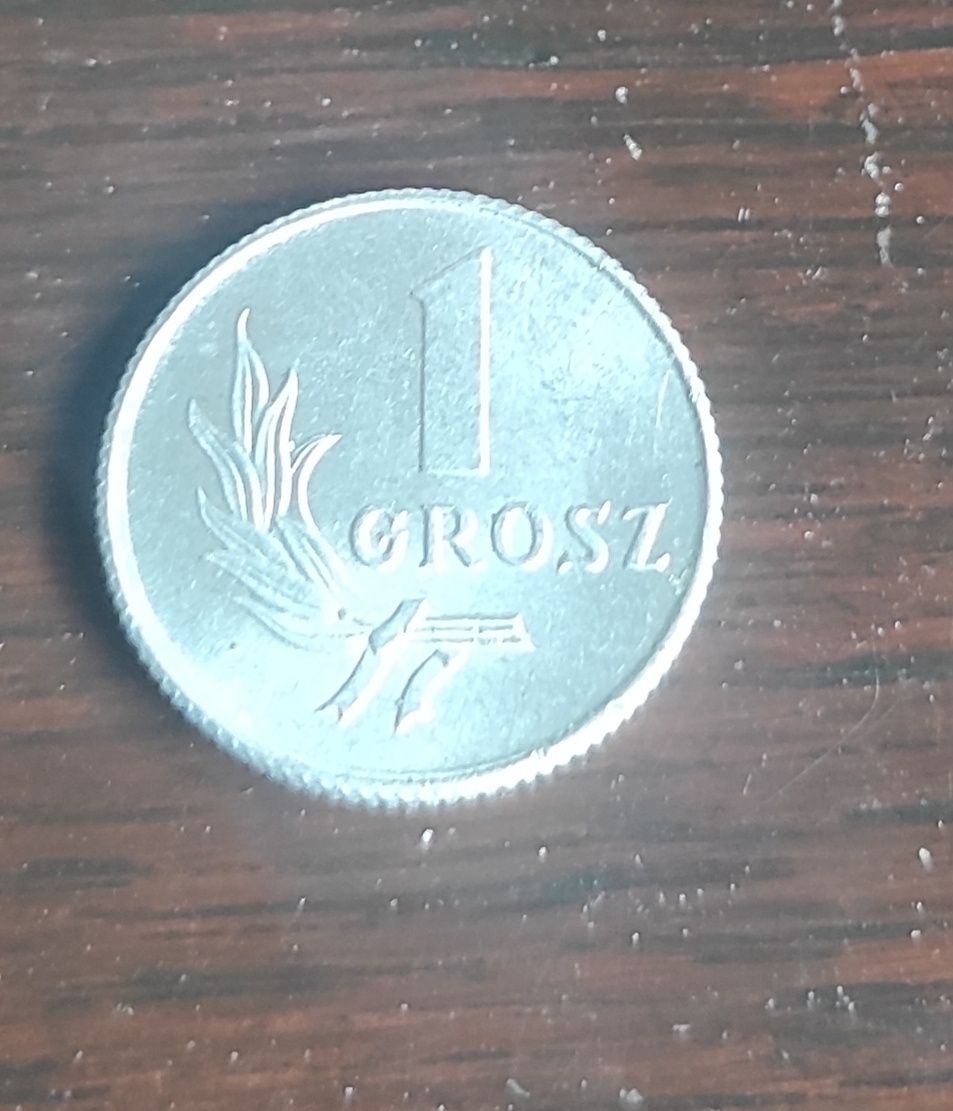 Polska moneta 1 grosz
