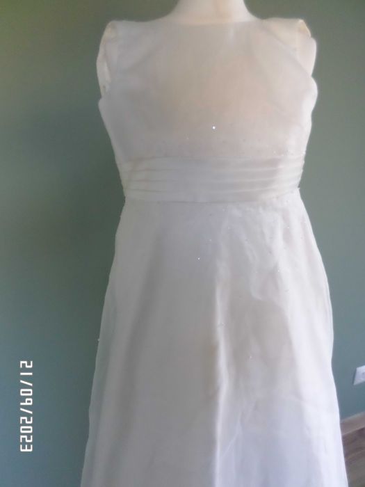 śliczna sukienka ślubna-Ecru -Rozm -S-36