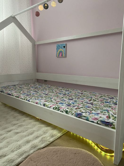 Rezerwacja do wtorku-Łóżko domek 180x80 sosnowe zrobione przez stolarz