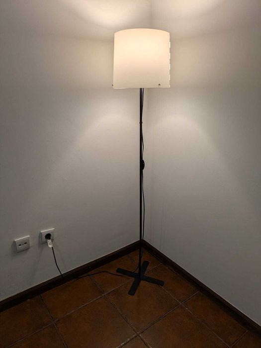 3 Candeeiros de pé, preto/branco, 150 cm