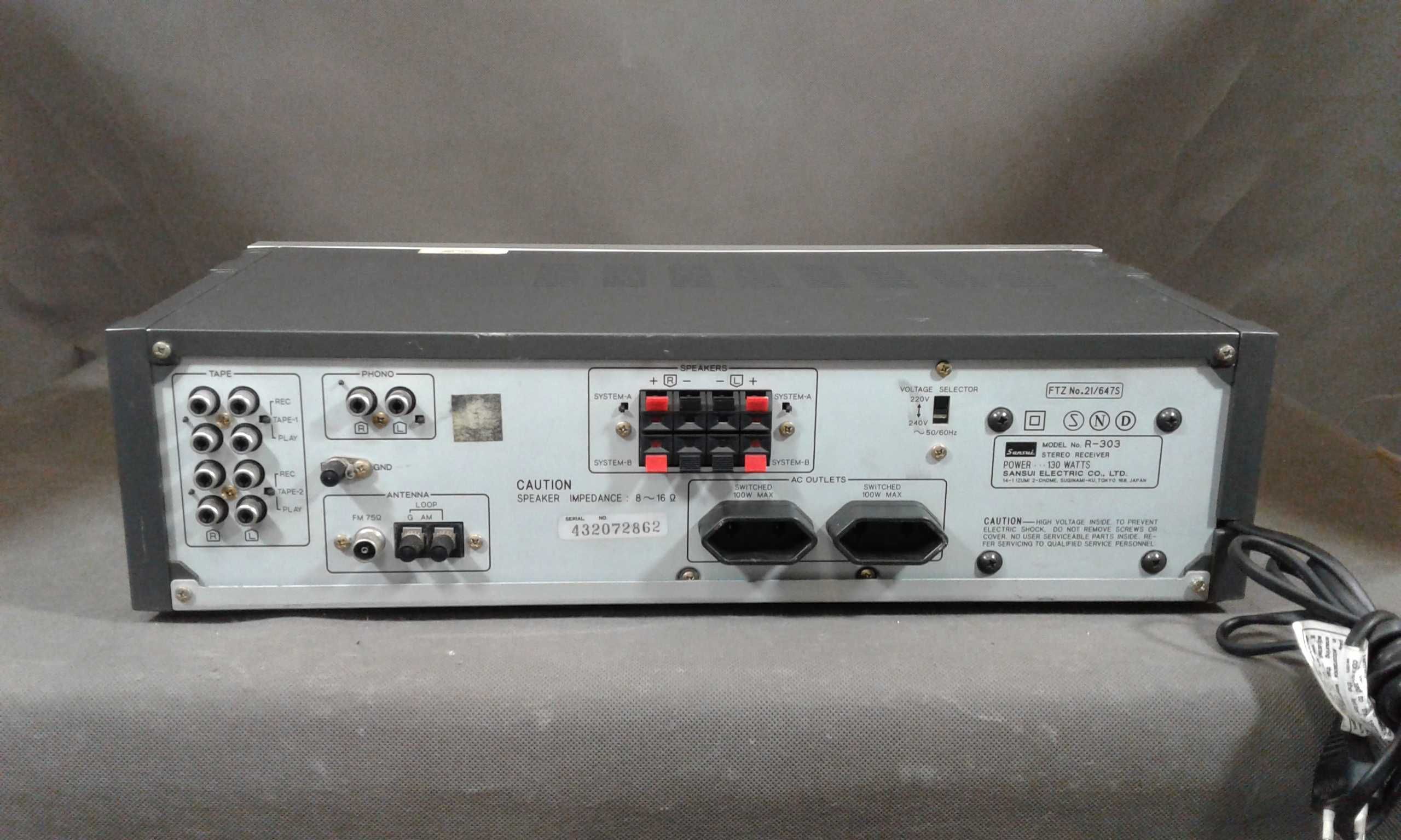 SANSUI R-303,amplituner stereo vintage