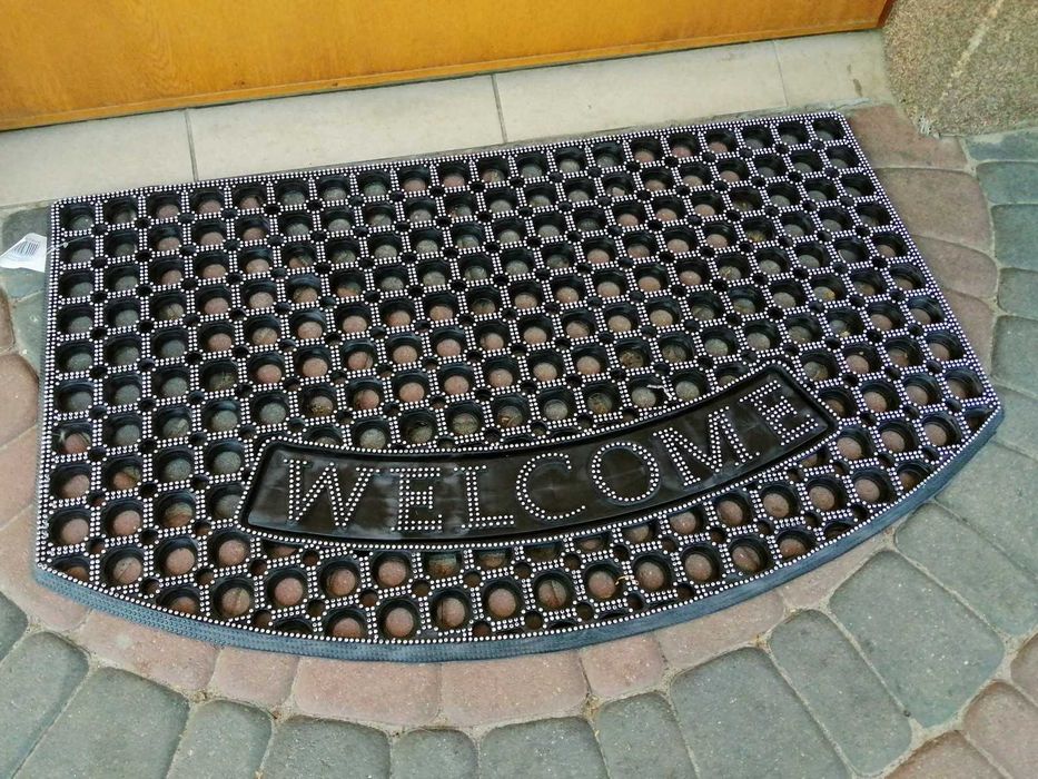 Wycieraczka gumowa 100x300cm 22mm DOMINO PLASTER MIODU ażurowa ażur