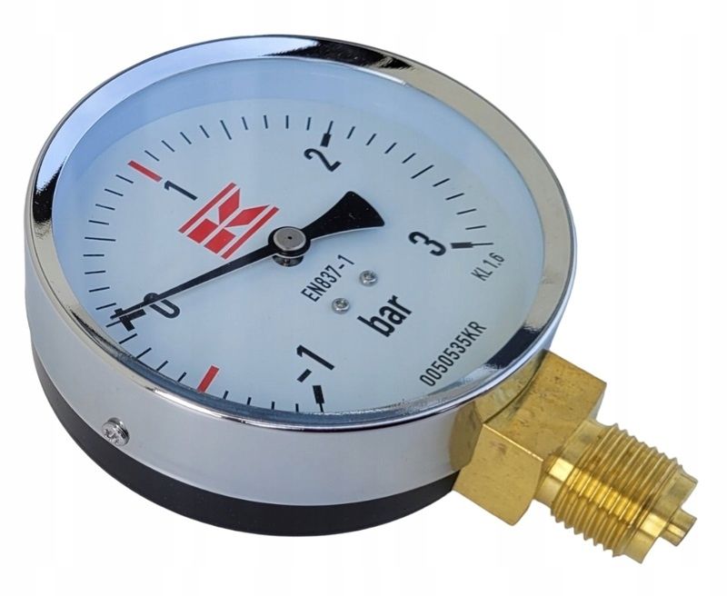 Manometr Do Beczkowozu Próżniowy 100Mm / 1/2" Zegar Bsp