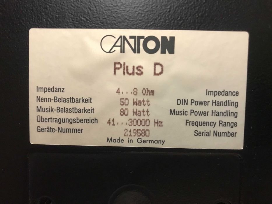 Canton plus D акустична система