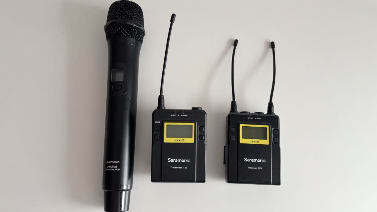 Mikrofon ręczny - zestaw mikrofonowy Saramonic UwMic9 HU9 + RX9 + TX9