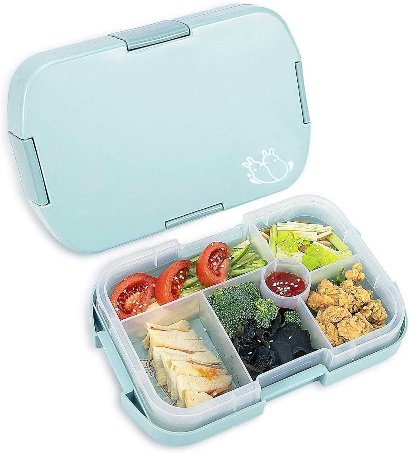 JOYZYAIYY Bento Box pudełko śniadaniowe dla dzieci z przegródkami-369