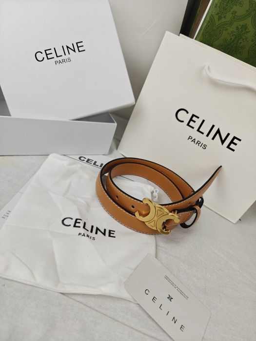 Komplet Pasek Celine Paris brązowy