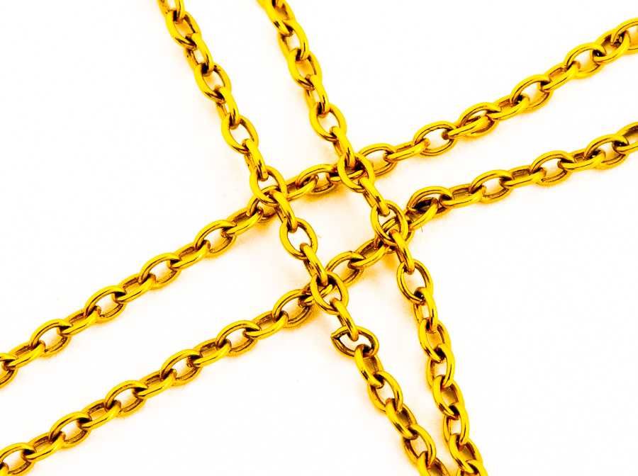 Stary Warszawski Złoty Łańcuszek - 14K - 3,22g - WARMET - WWJ - Kraków