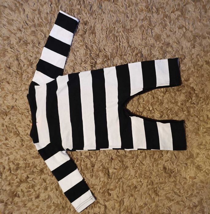 Pajac w paski piżamka Vogue Fashion na ok 70 cm