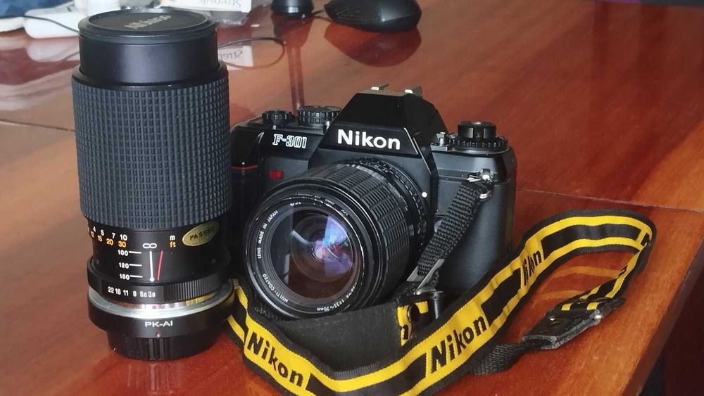 Nikon F-301 + obj 35-70+obj 75-150