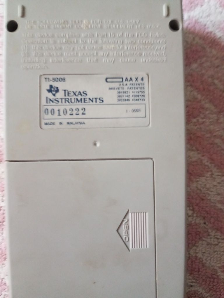 PRL Kalkulator Texas Instruments