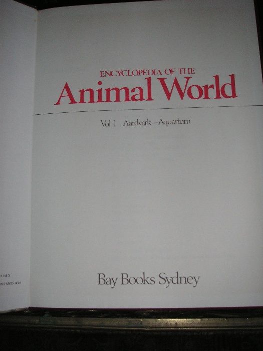 Encyclopedia of The Animal World (Impecável)