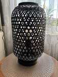 Lampa lampka stolowa Ratanowa Czarna