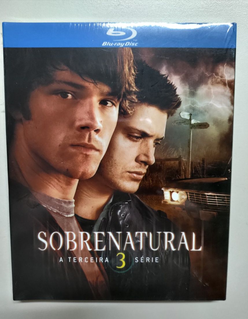 Sobrenatural 3.ª Temporada - novo - blu-ray