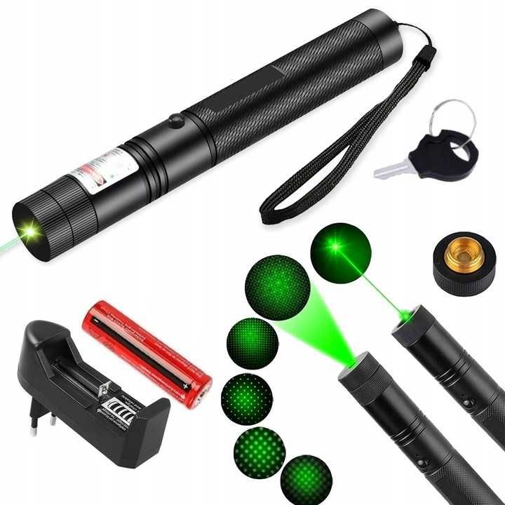 Bardzo mocny laser zielony wskaźnik 80km.