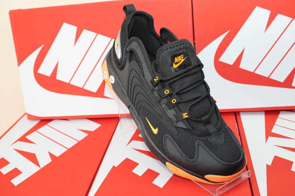 Nike ZOOM 2K - черно-оранжевые кроссовки кеды кросівки (5225чер/оранж)