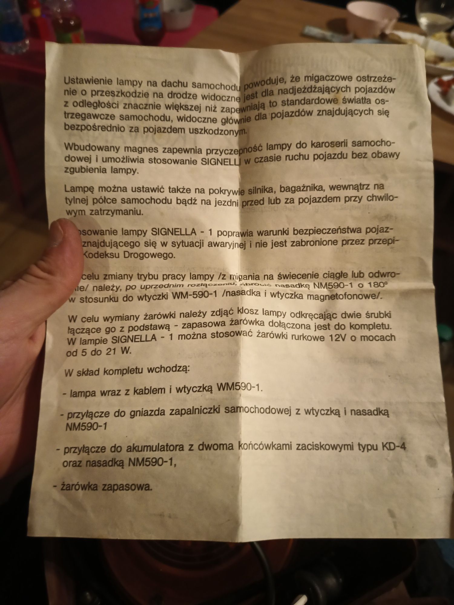 Kogut PRL, lampa ostrzegawcza signella-1. Komplet.