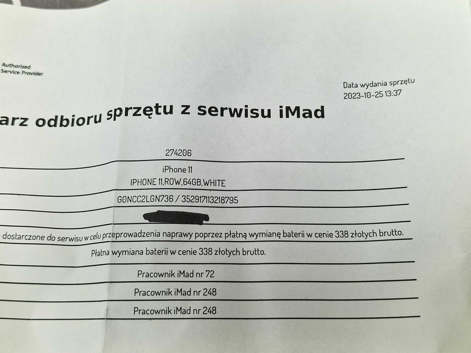 Iphone 11 64GB/ White/ Biały/ Bateria 100%/ Gwarancja/ Grade A- + łado