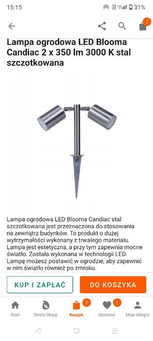 Oprawa oświetleniowa podtynkowa Blooma 1 W E11 20 cm