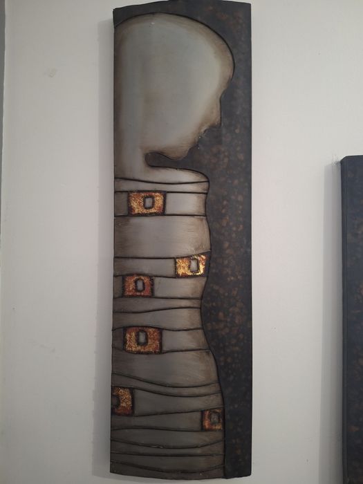Quadros decorativos em chapa e pedra
