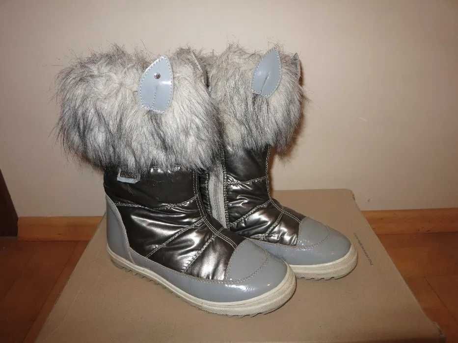 Jak NOWE Kozaki buty zimowe śniegowce BARTEK r. 36 skóra wysoka jakość