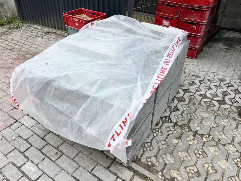 Kostka brukowa 40x40 60x40x8 cm Lanto Grande szary melanż 8,5 m