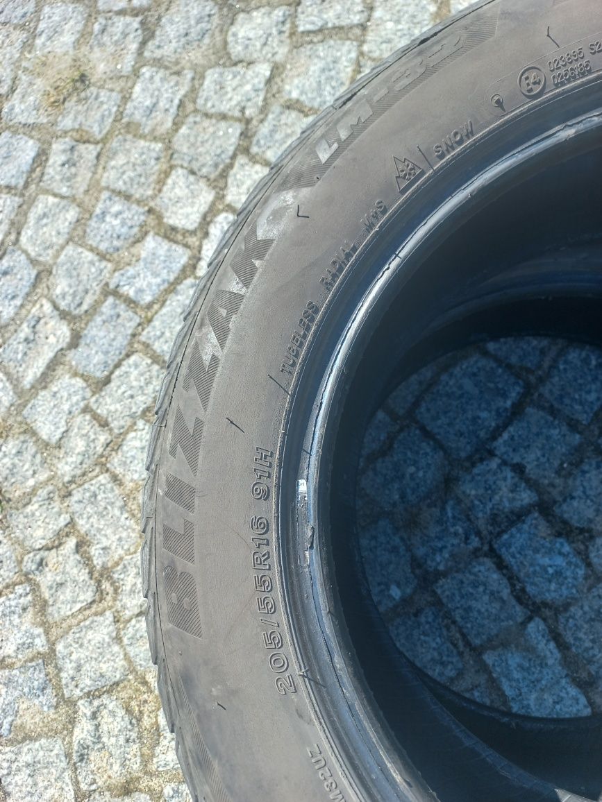 Opony Bridgestone Blizzak 205/55/16 komplet 4 sztuk